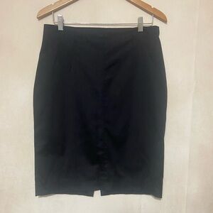 MNG By Mango women's 12 black fully lined pencil skirt EUC
